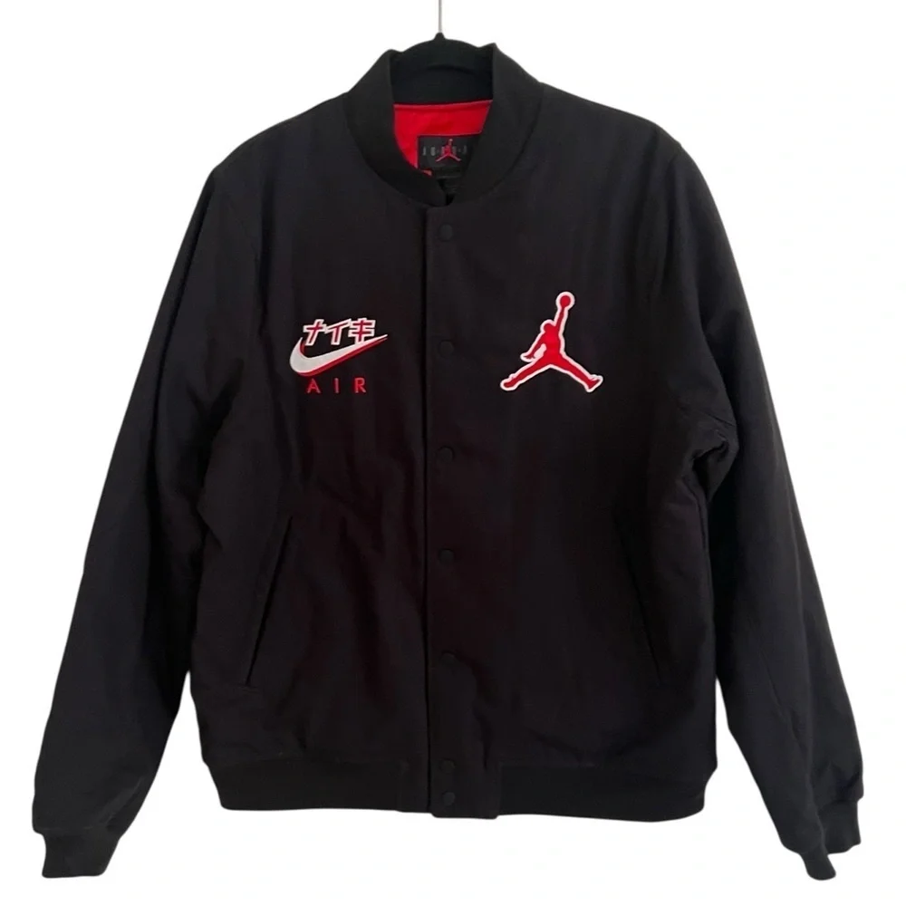 Air Jordan Black Red Legacy Japan Bomber Jacket NWT Medium